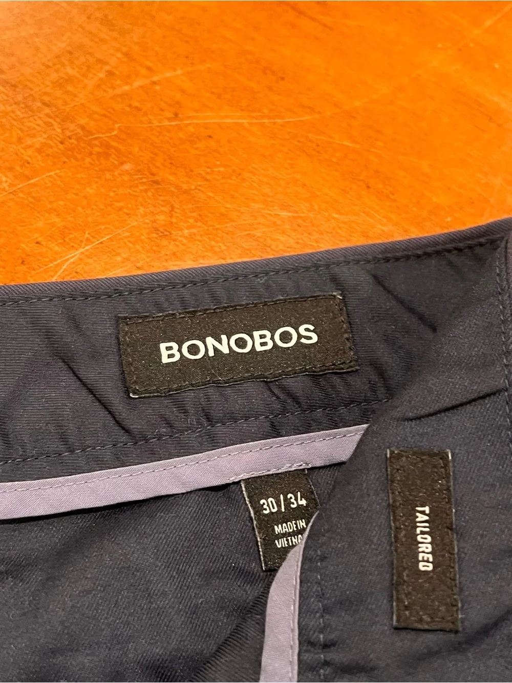 Bonobos Men’s Weekday Warrior Tailored Fit Dress Pants Monday Blue 30x34 Office